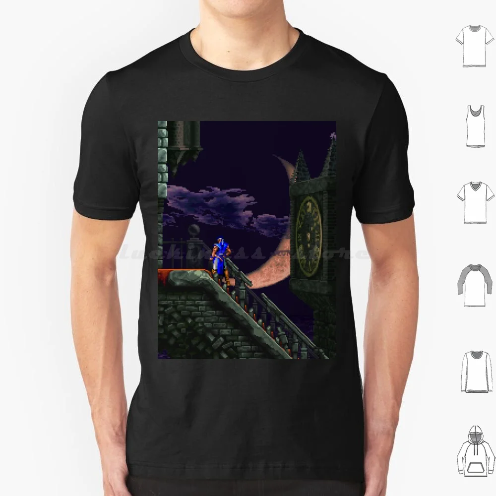 Dracula'S Castle Steps ( Castlevania : Sotn , ) T Shirt Uomo Donna Bambini 6Xl Castlevania Symphony Of The Night Sotn Konami Pixel