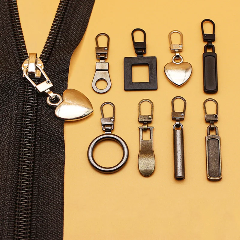 5Pcs Detachable Zipper Slider Puller Universal Instant Repair Zipper