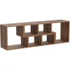 Cube Bookshelf 2 Shelf Bookcase L-Shaped TV Console Stand Modern Entertainment Center with Open Storage Shelves 5
