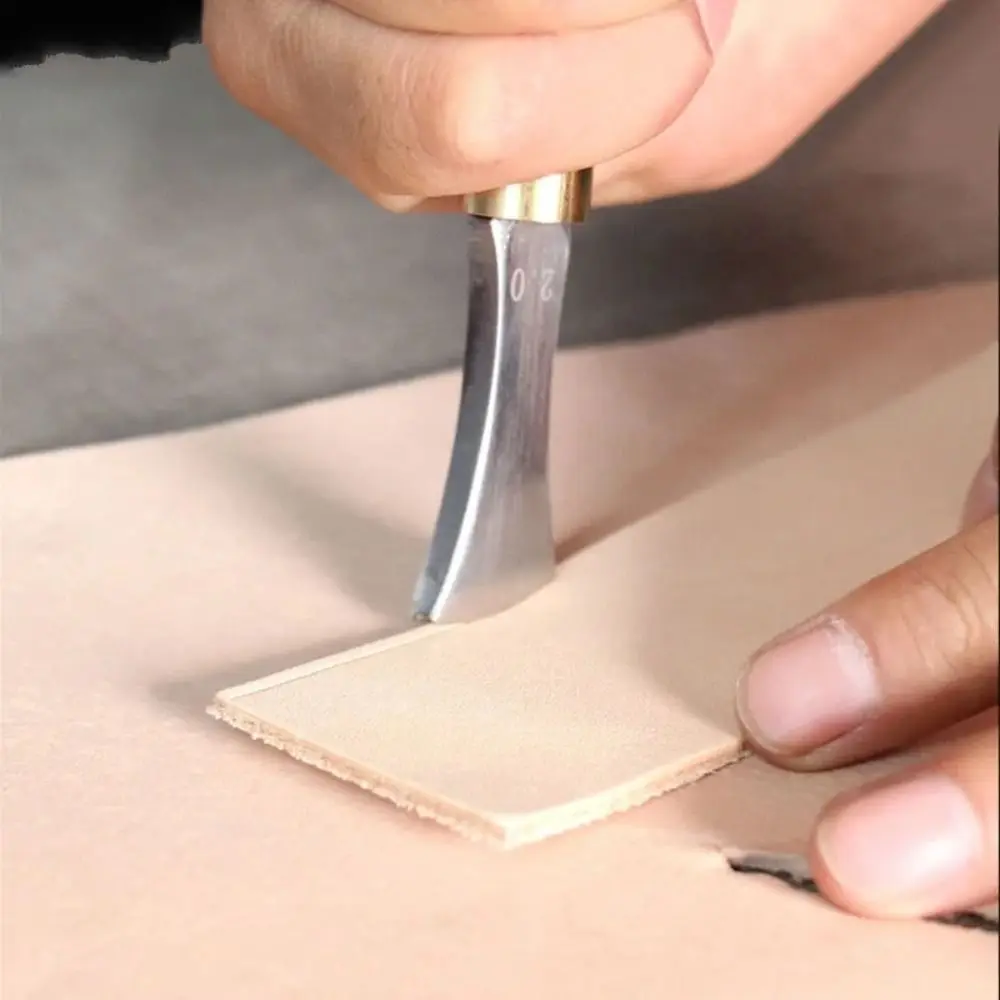Shallow Groove Leather Edge Pressure Line Punch Leathercraft Tools Sector Leather Edge Press DIY Handmade Embedding Thread