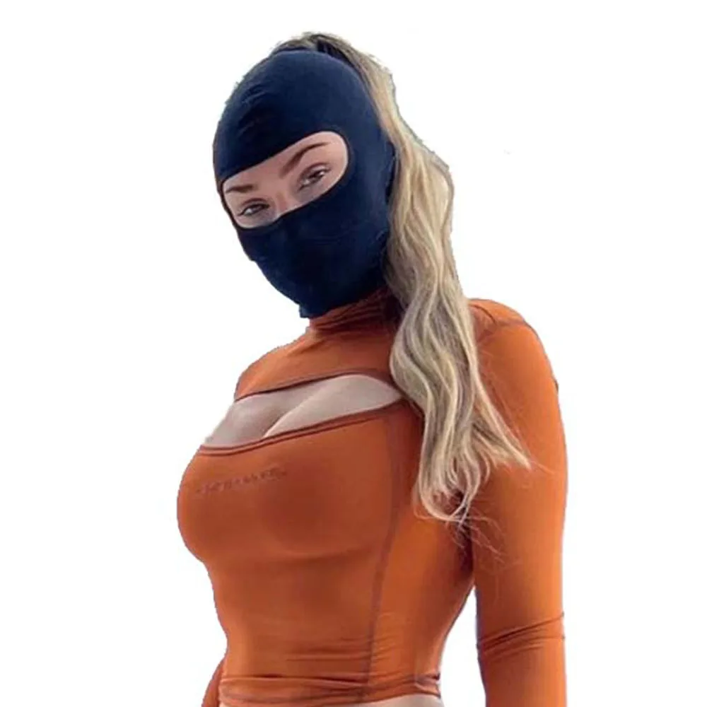 Cagoule Masque De Ski – Protection UV – Pour Moto, Hiver, été – Noir 100% Polyester – Taille Unique