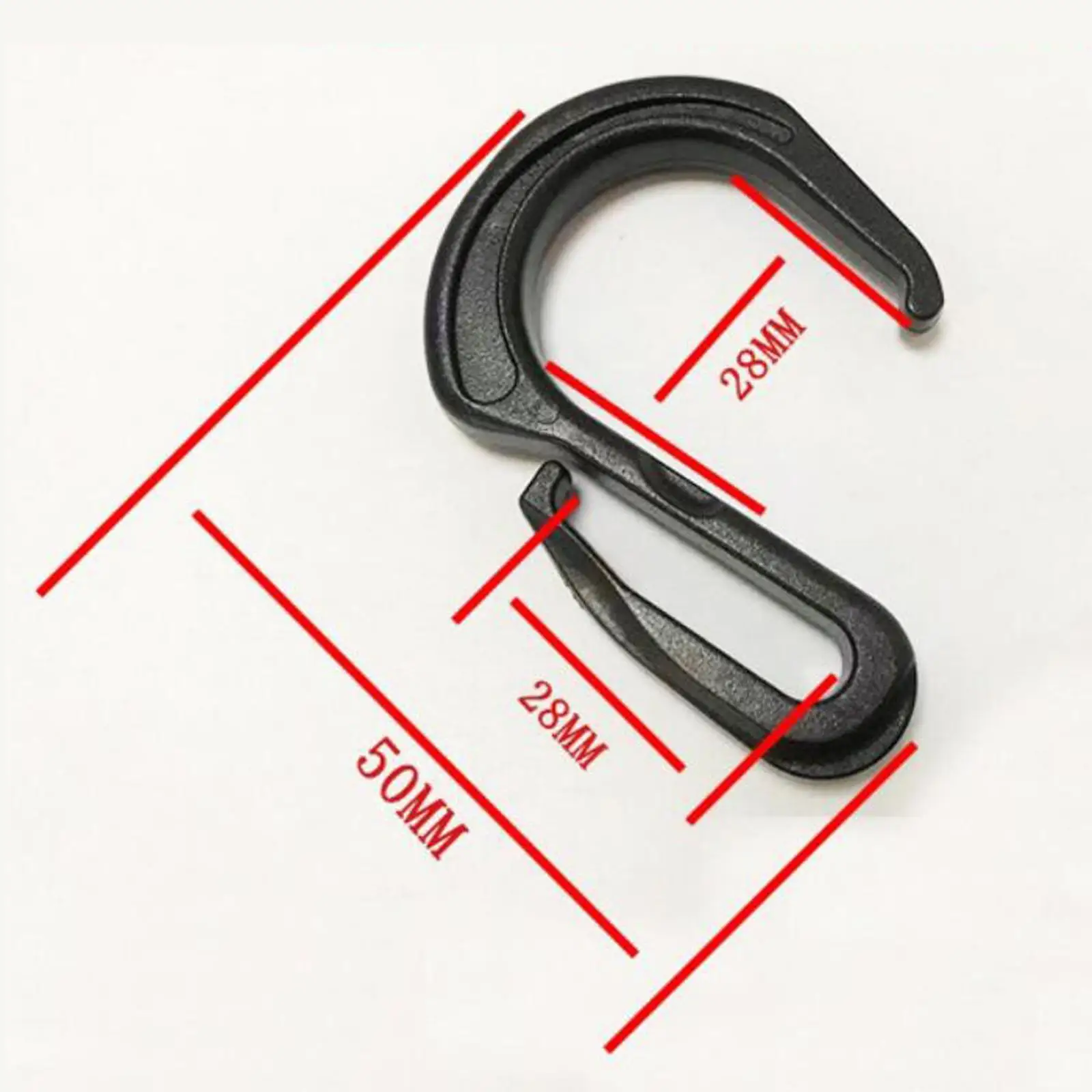 Strap Hook Webbing S-Shaped Holder Detachable for Backpack Camping Webbing Bags Hiking