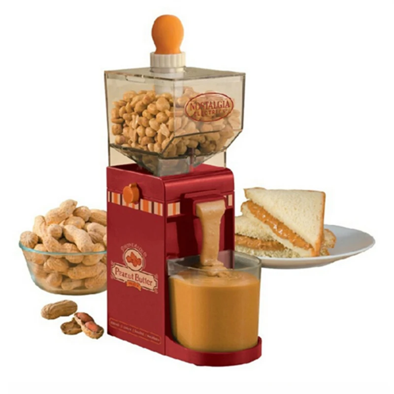 Máquina de Fazer Manteiga de Amendoim Elétrica Doméstica Pequeno Moedor de Cozinha Máquina de Pasta de Gergelim Processador de Alimentos
