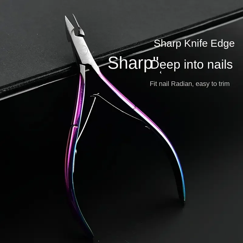 Nail Clippers 1pc Nail Cuticle Clippers Stainless Steel Tweezers Pusher Dead Skin Removal Scissors Clippers Manicure Tools