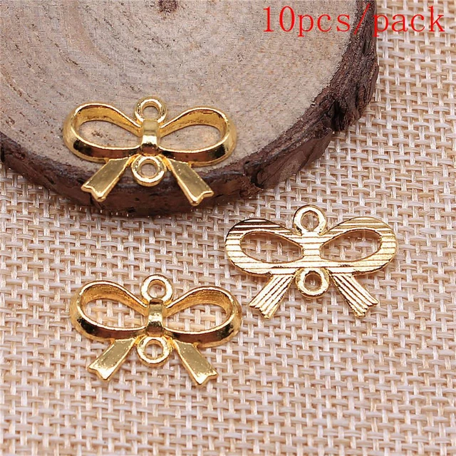 10-50pcs Mixed Fashion Bow Charms For Jewelry Making Vintage Antique  Silver/Bronze Color Bowknot Pendants DIY Handmade Findings - AliExpress