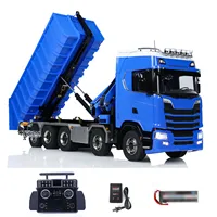 Toy 1:14 10x10 770S Metal Chassis Hydraulic Crane RC Dumper RTR Full Dump Truck Car Light Sound XELite Finished Vehicle for Boys 2
