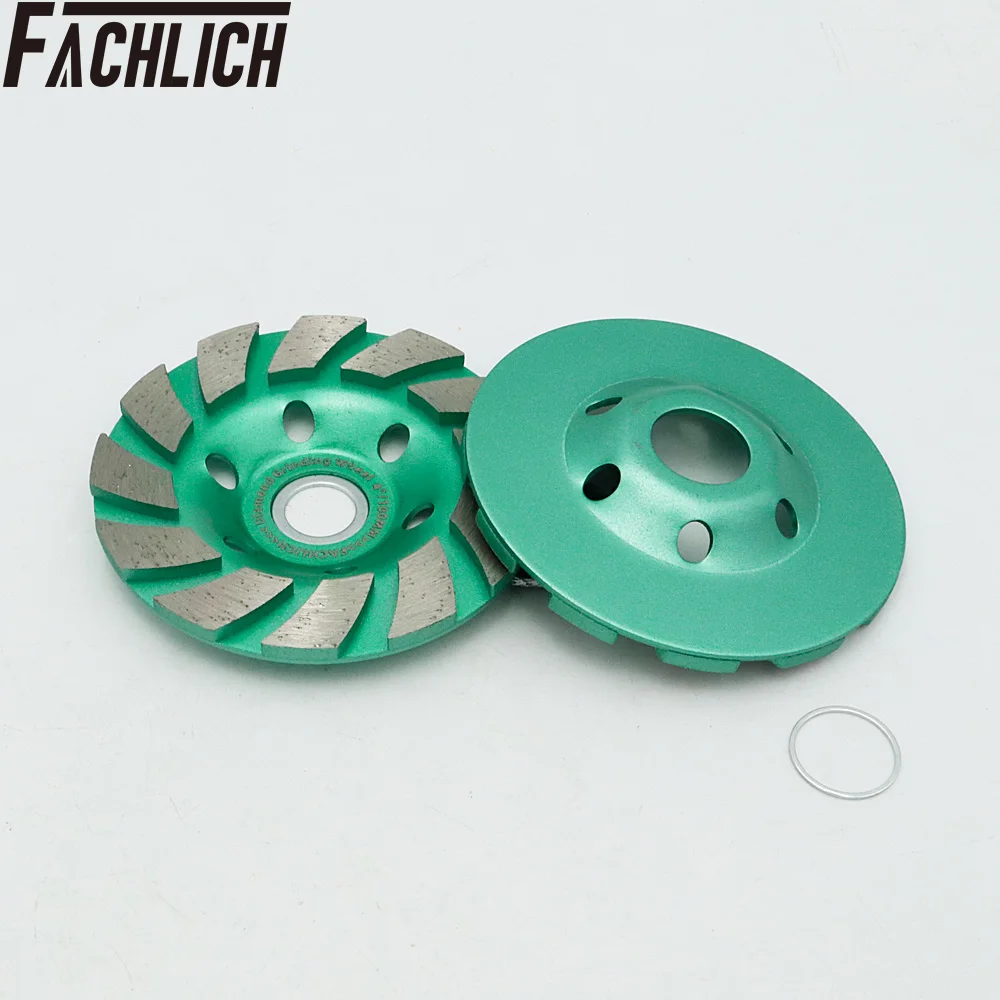 1pc 100mm Diamond Turbo Row Grinding Cup Wheel 4inch Grinding Disc For Concrete Masonry and Some Other Construction Mater