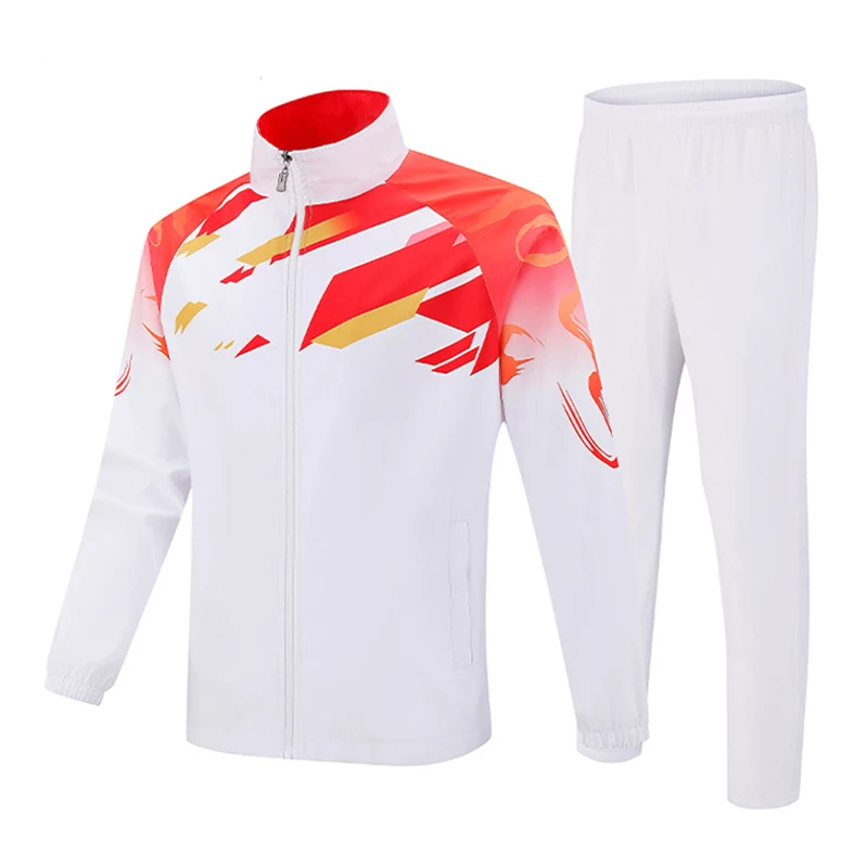 Sportswear Men And Women New Spring Autumn Sets Training Suit 2 Piece Set Jacket+Pant Male Casual Tracksuit Plus Size S-7XL