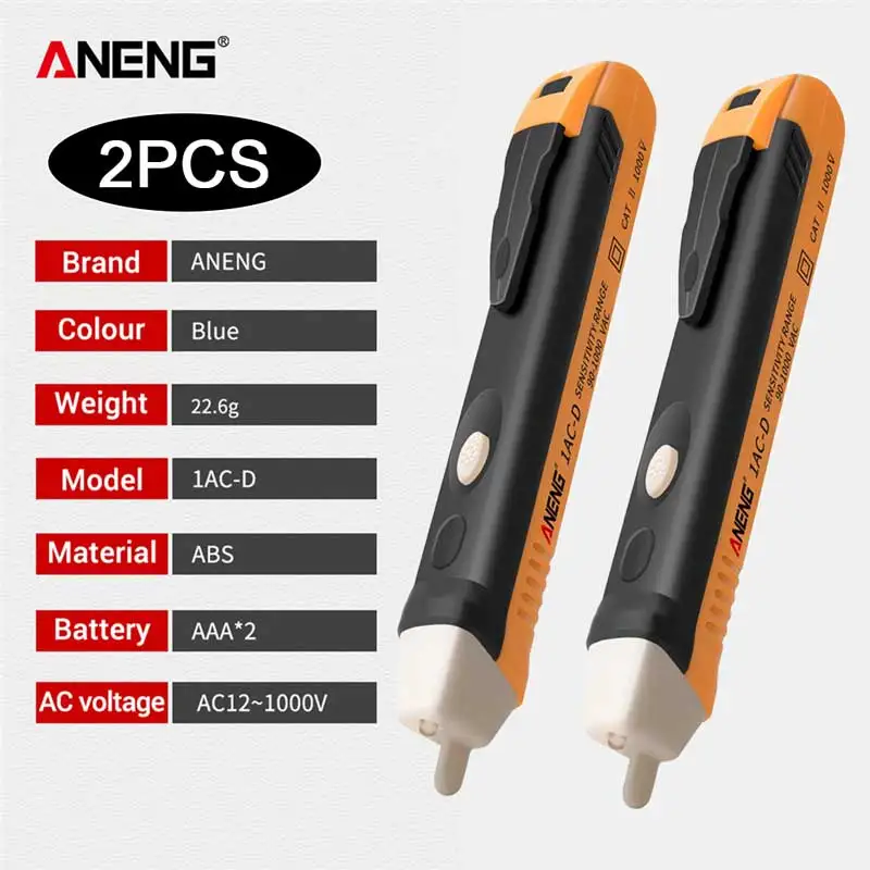 ANENG Non-contact induction test pencil AC110V 220V Voltmeter Voltage Probe Electricity Test Pen Power Detector Tester Socket oscilloscopes Measurement & Analysis Tools