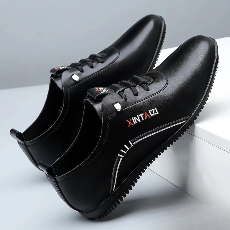 Discount Low Price Shoes Men's Casual Leather Shoes Soft Sole Tenis Masculino Designer Driving Men's