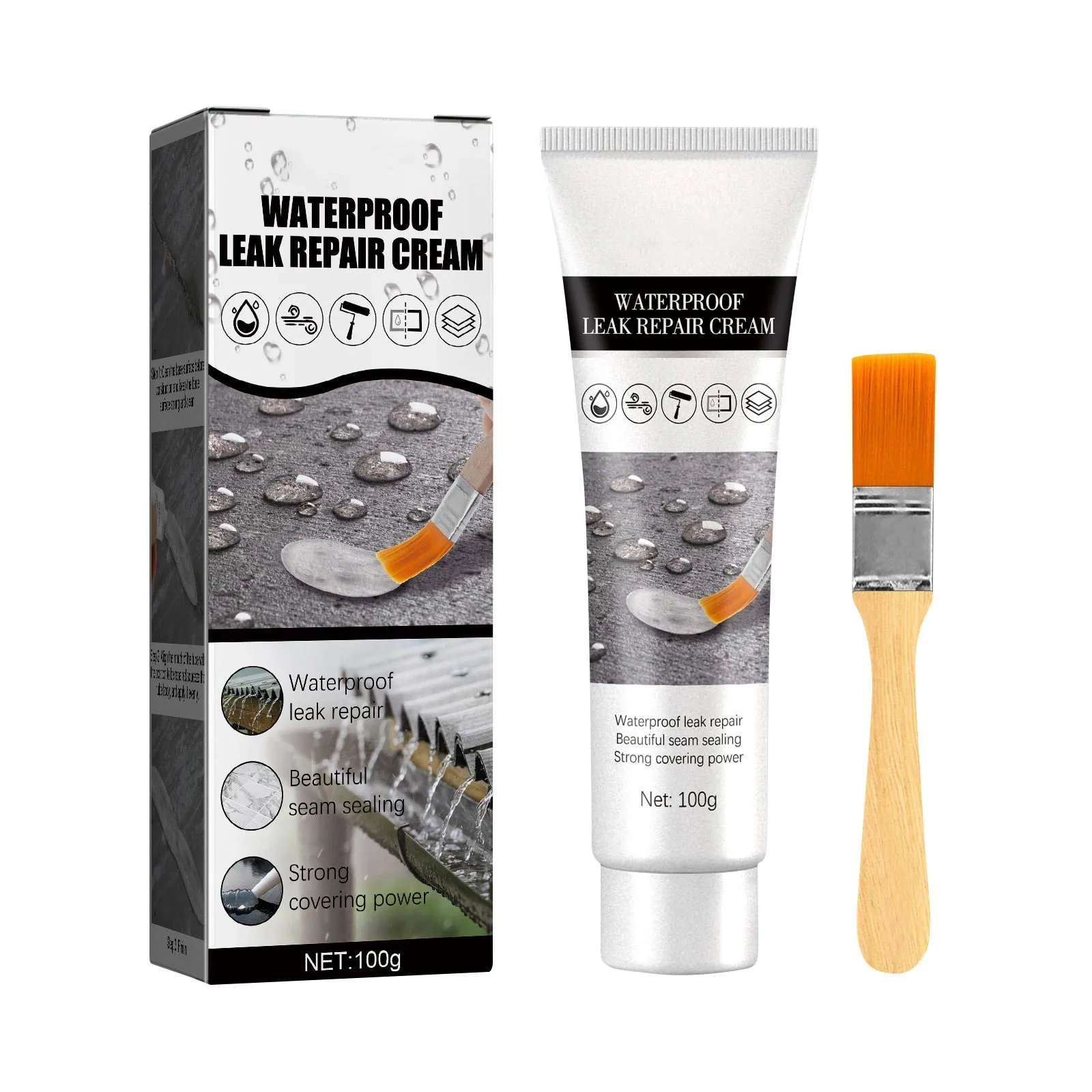 

Waterproof Sealant Agent Transparent Glue Toilet Anti-Leak Nano Glue Roof Repair Broken Agent Sealant Leak-Trapping Repair Tools