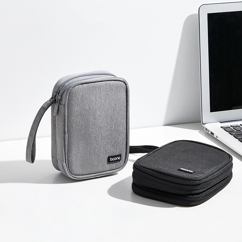 Dual Hard Drive Storage and Electronic Accessories Organizer Bag