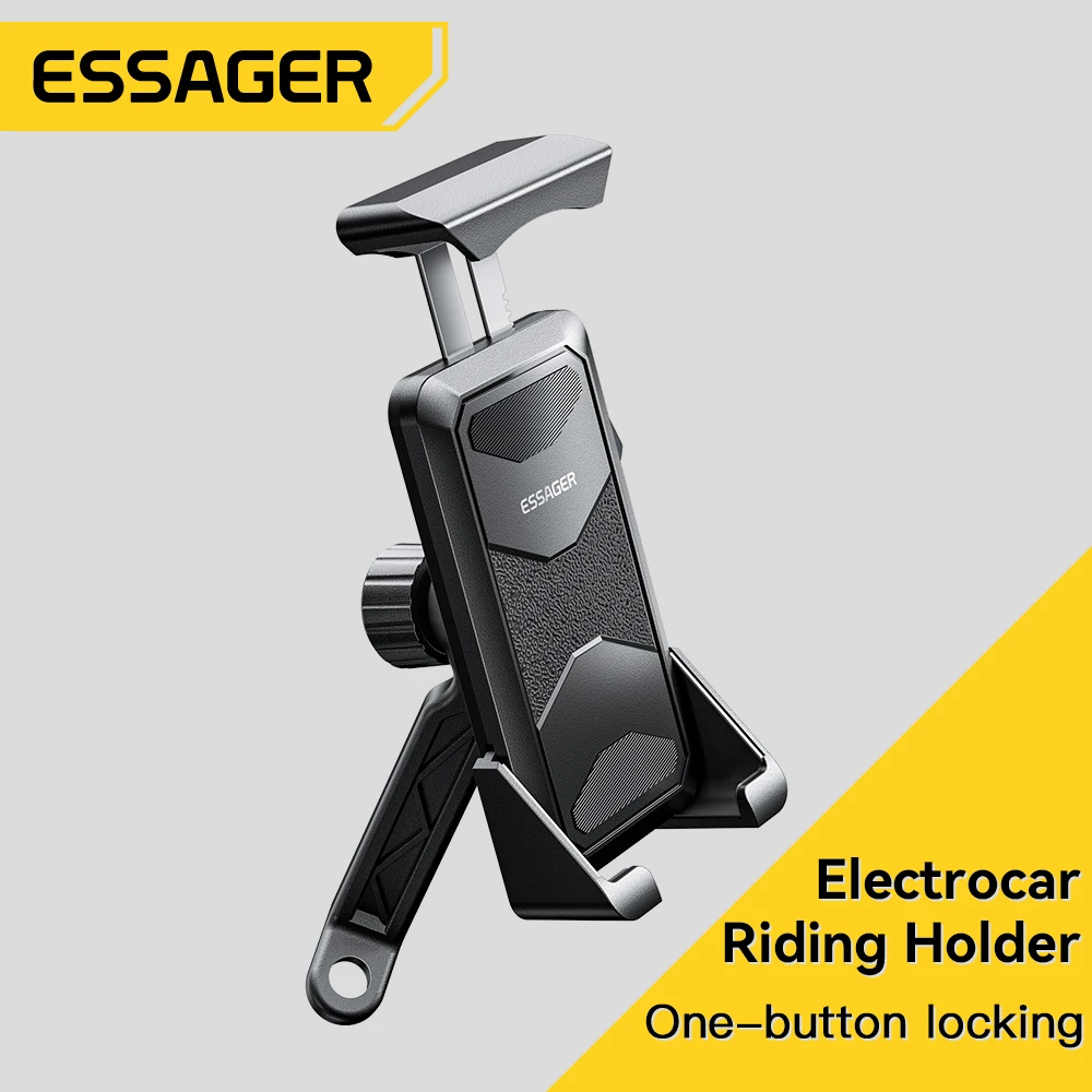 

Essager Motorcycle Bicycle Phone Holder Shock-resistant MTB Holder Bicycle Motor Bike Handlebar Clip Stand GPS Mount Bracket