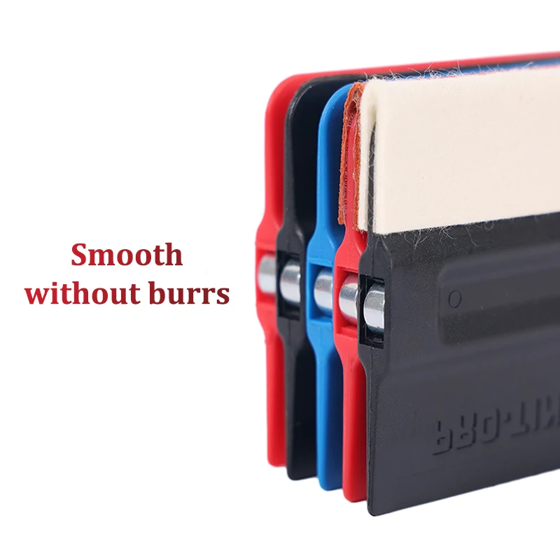 마그네틱 카드 스퀴지 비닐 필름 스크래치 방지 스크레이퍼, 윈도우 틴팅 스크레이퍼, 스웨이드 펠트 천 가장자리 윈도우 틴팅 자동차 랩 도구