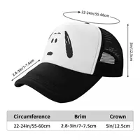 Snoopy Face Trucker Hat Adult 
Hip-Hop Hats Sun Caps Sun Caps Breathable Polyester Mesh Baseball Cap Summer 2