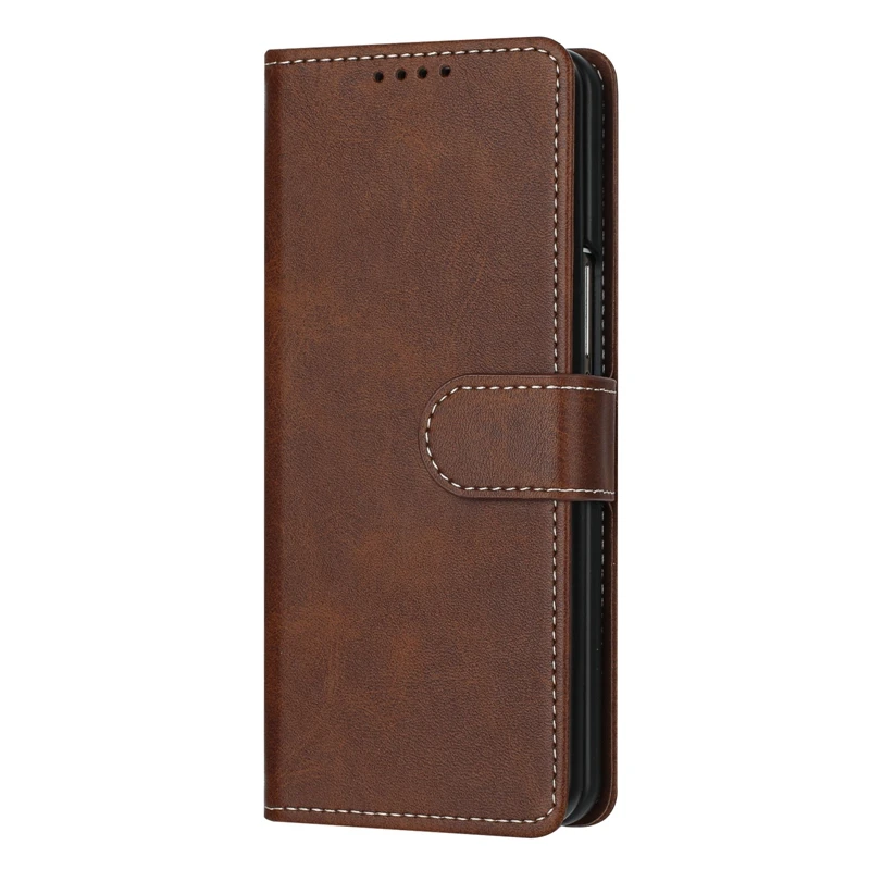 Solid Color Flip Wallet Phone Case – Leather Etui Cover