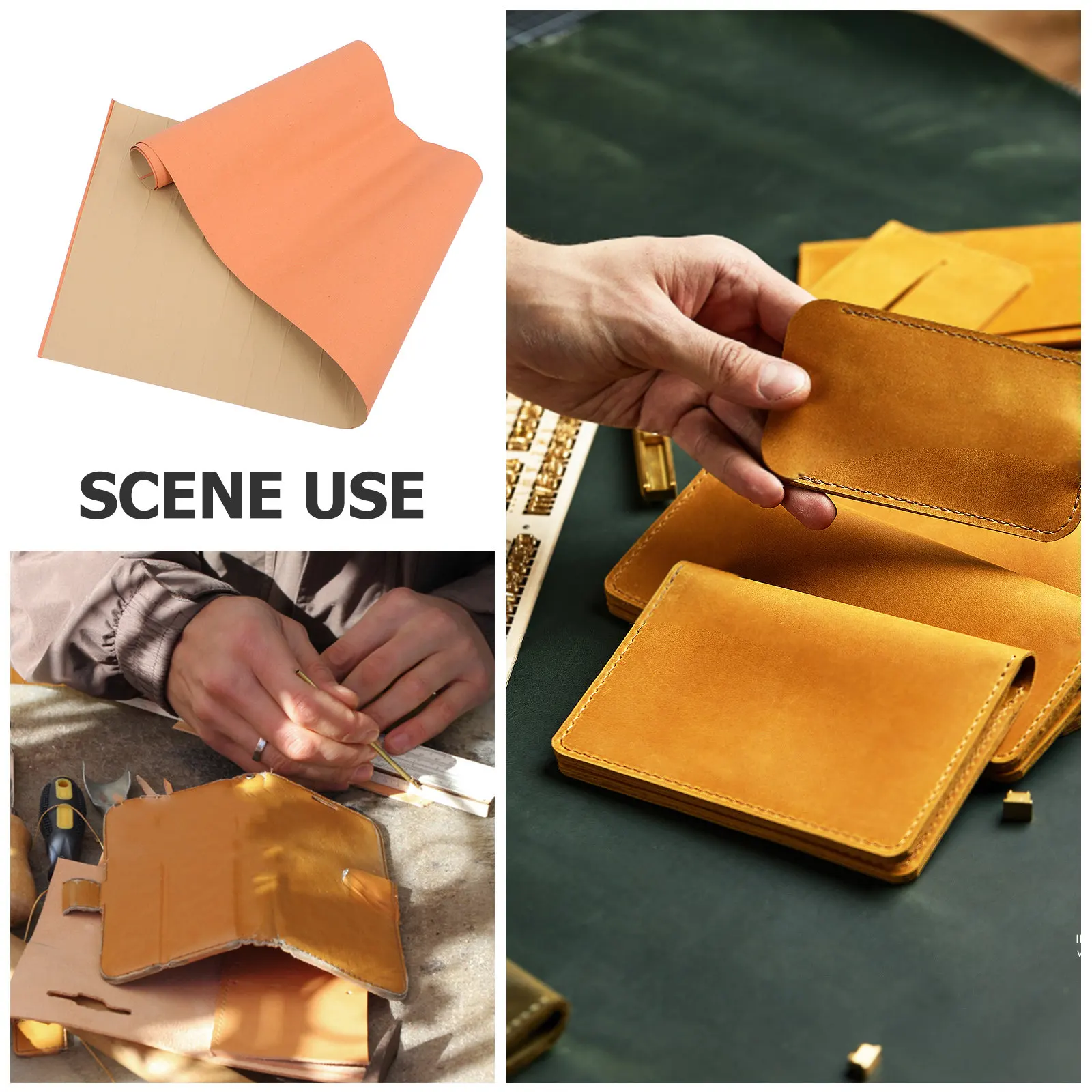 본디드 페이크 스티퍼너 시트 0.4mm 자가 접착 가방 라이너 소재 DIY 가방 제작 용품 핸드백 라이너 시트
