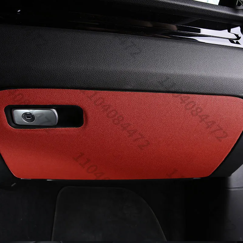 For Porsche Cayenne Macan Panamera Interior Accessories Co-Pilot Storage Panel Protection Anti Kick Pad Decal Sticker