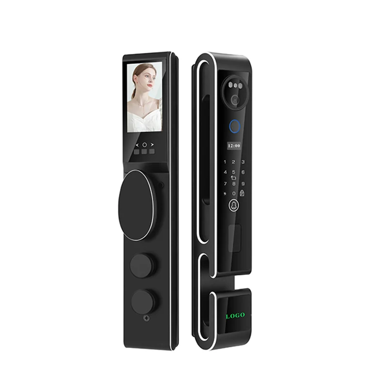 

3D Face Video Intercom Door Lock Tuya Wifi App Fingerprint Digital Password Door Lock with 12 Language