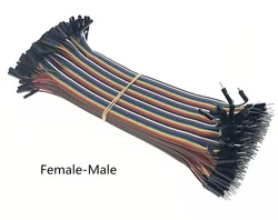 Versatile Color - Coded Jumper Wire Cable Set for DIY Projects (40 - 120 Pin, Various Lengths) (F - M 40pin)