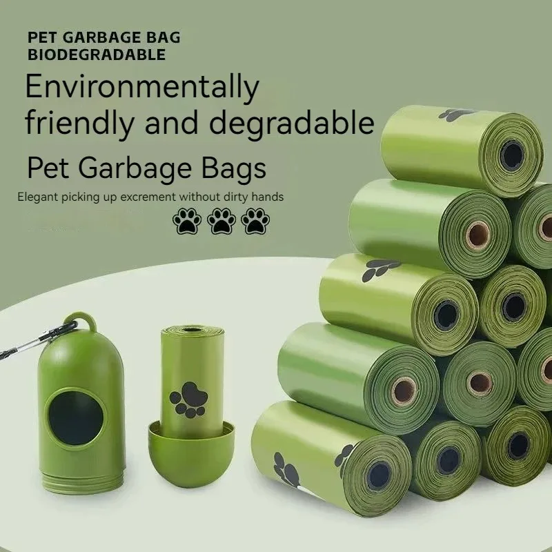 

4 Rolls Disposable Dog Poop Bags With Dispenser Environmentally Poop Bags For Dog 60 Count Outdoor Cleanup Pet Supplies