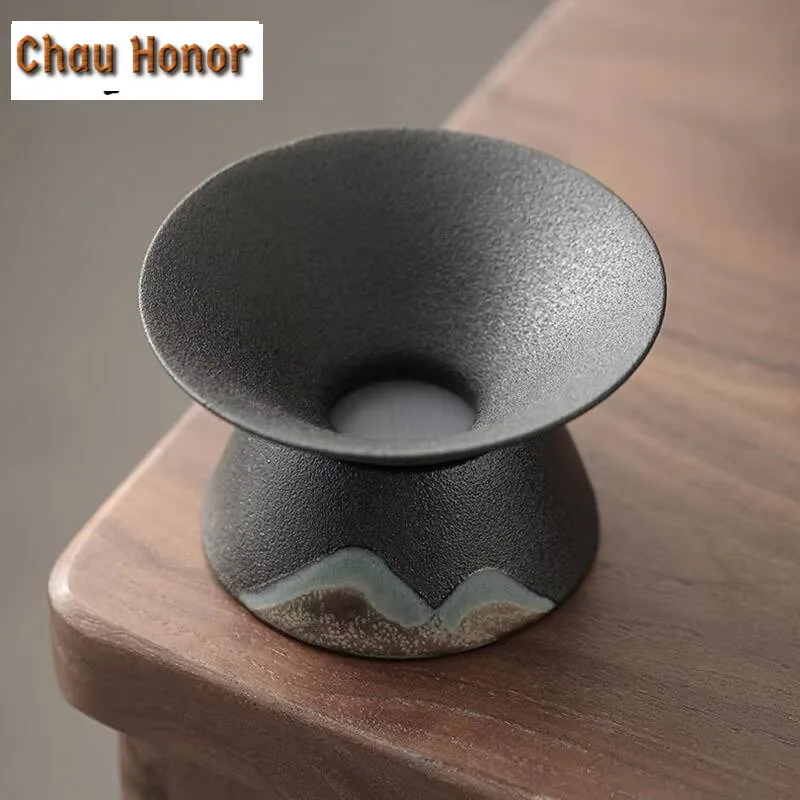 Hand-painted Remote Mountain Tea Separator Infusor Ancient Tea Strainer Dispenser Tea Brewing Tea Filter Tea Services Ornaments