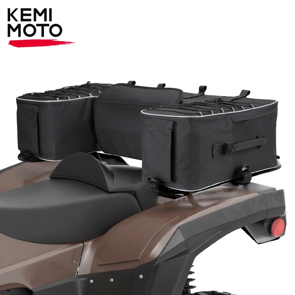 Atv Quad Rear Bag Pad Seat Bottom Ondersteuning Opslag Pack Rack Back