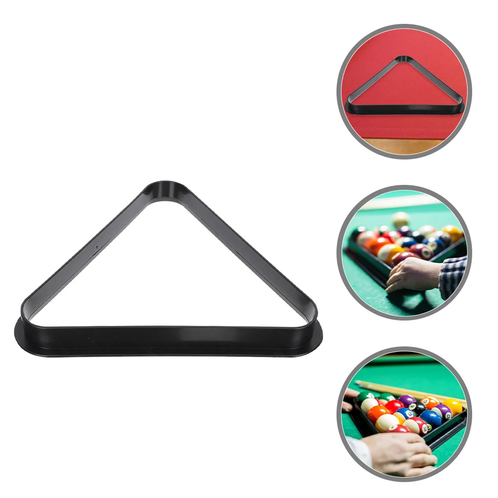Billiard Balls Holder Stand Mini Organizer Table Pool Rack Storage Retro Style Triangle Frame Child 5