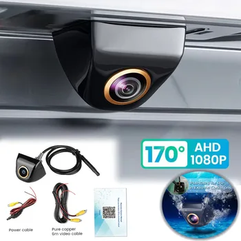 Mini obiettivo telecamera per retromarcia per auto 170 gradi Full Hd visione notturna inverso Ahd Fisheye telecamera di parcheggio impermeabile nascosta Ahd1920X1080P