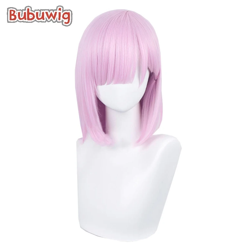 Bubuwig Synthetic Hair Fiona Frost Cosplay Wigs Anime Fiona Frost 37cm Women Short Straight Pink Party Wig Heat Resistant костюм pink frost