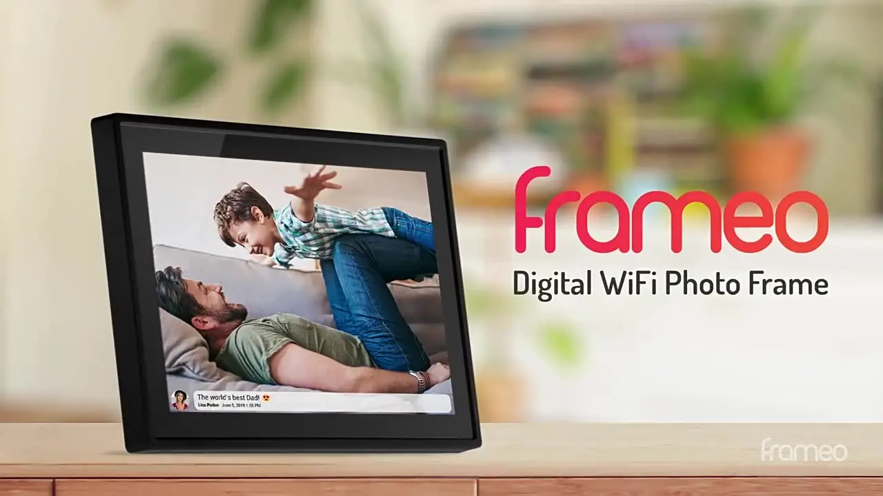 Frameo-スマートデジタルフォトフレーム、1920x1200 fhd ips液晶タッチ