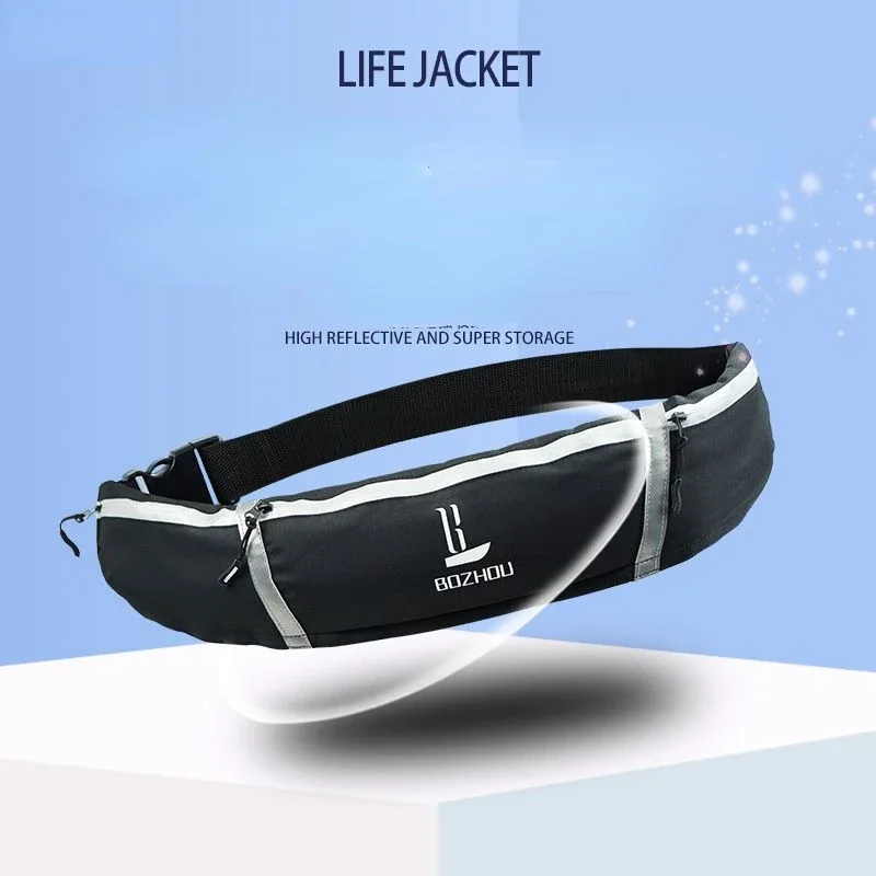 Adult Portable Professional Automatic Inflatable Fishing Life Jacket High Buoyancy Life Belt Swimming Ring