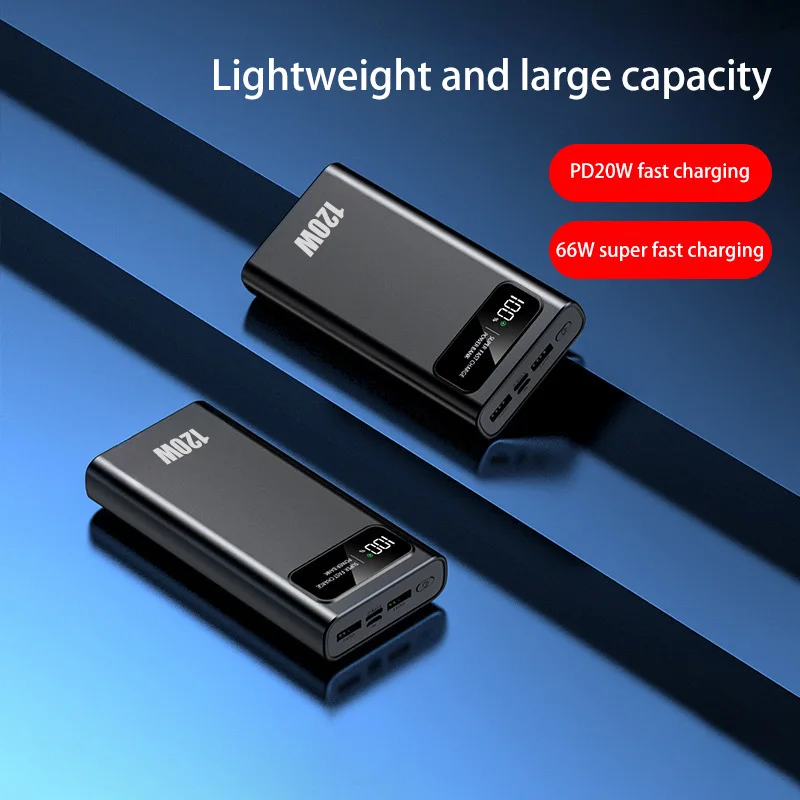 Xiaomi Power Bank 200000mAh 120W Super Fast Charging High Capacity Digital Display For iPhone Samsung Huawei