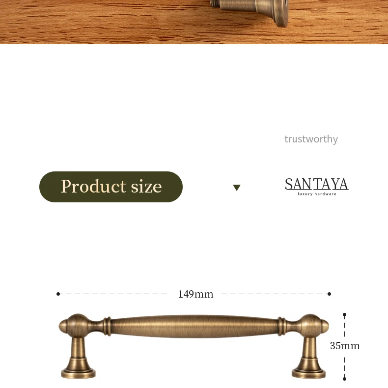 brass kitchen handle for cupboard drawer