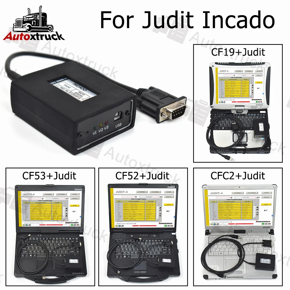 

For Judit Incado Box Forklift Diagnostic Kit Scanner Jungheinrich JUDIT 4 Parts catalog CF19 CFC2 CF52 CF53 Laptop