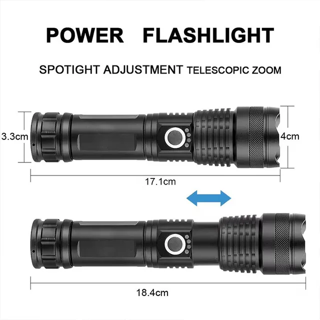 High-Power Rechargeable LED Tactical Flashlight 6