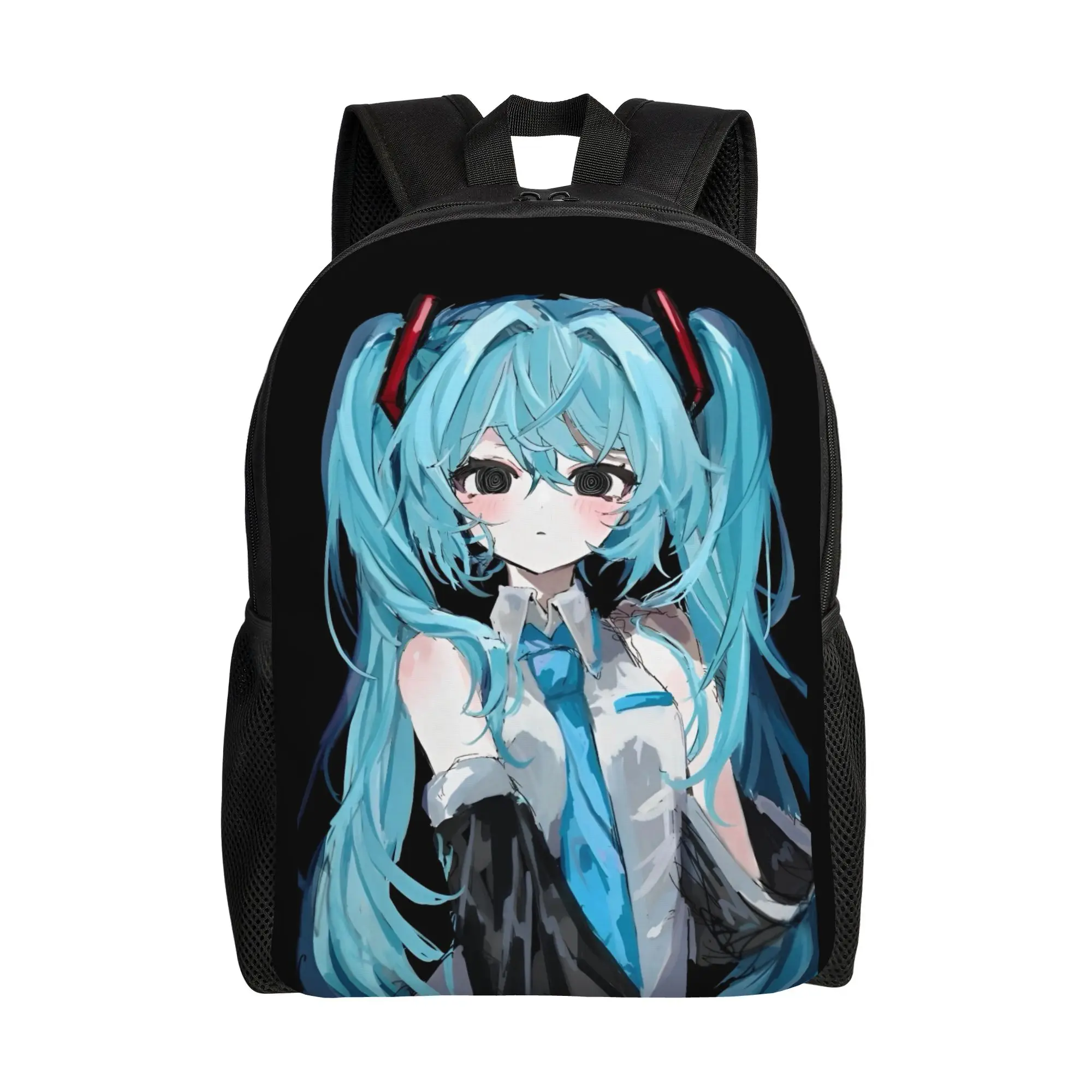 Stylish Unisex Hatsune Miku Backpack - Fashionable and Durable Daypack