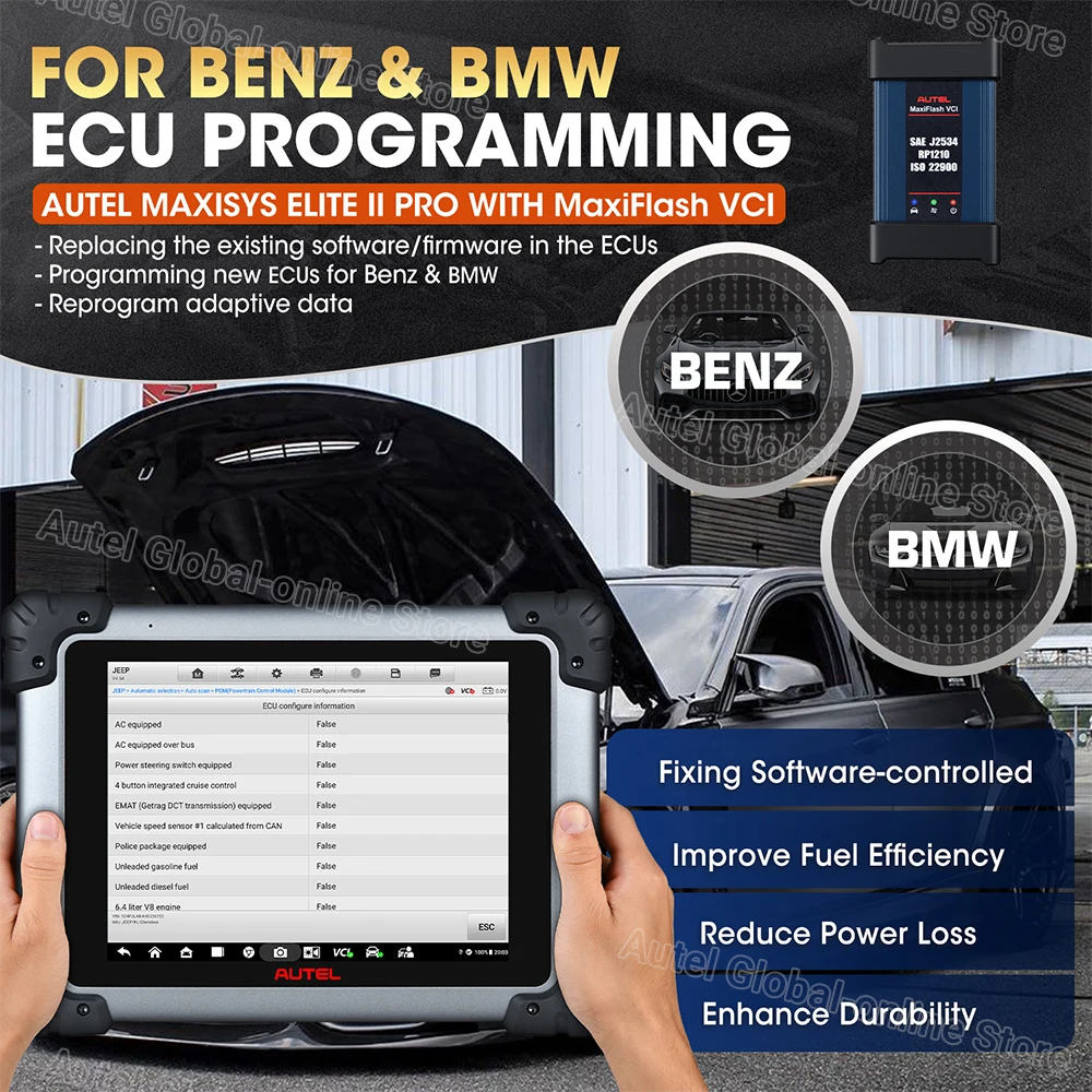 أدوات تشخيص السيارات Autel MaxiSYS Elite II Pro Ob...