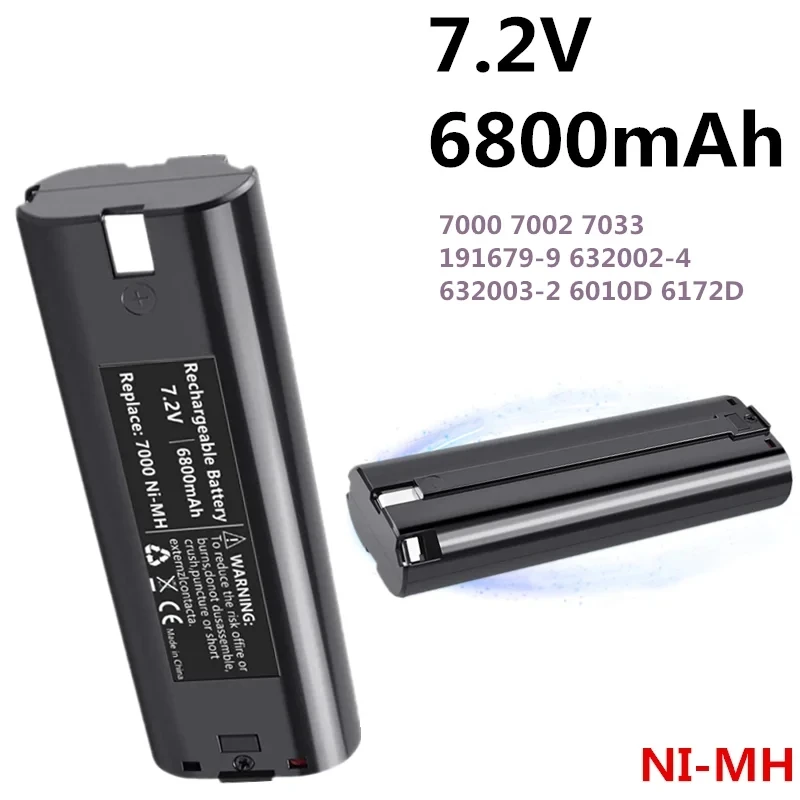 

Camping 7.2V 4800-6800mAh Ni-Mh Replaceb Makita Battery Adapter Electrical Tools Large Capacity Battery Portable Parkside Parts