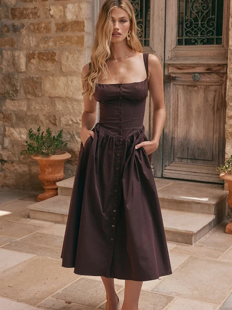 Suninheart Summer Sexy Strapless Dresses Women 2024 New Arrivals Elegant Pleated Dress Maxi Bustier Corset Party Dresses Club