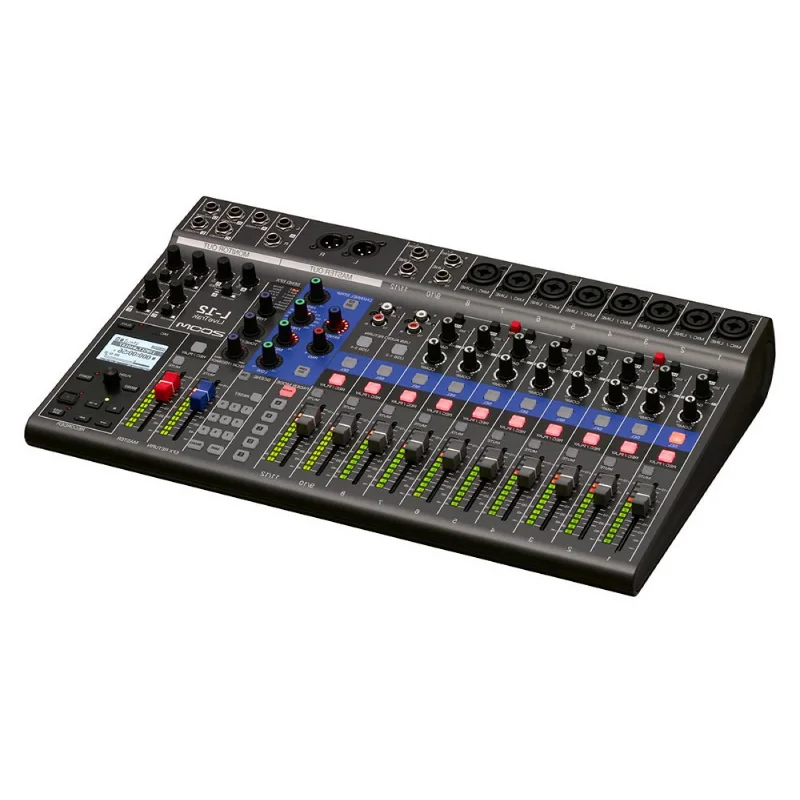 ZOOM LiveTrak L-12 디지털 믹서 및 멀티트랙 레코더, 음악, 팟캐스팅 등에 적합, 14입력/4출력 USB 오디오 인터페이스