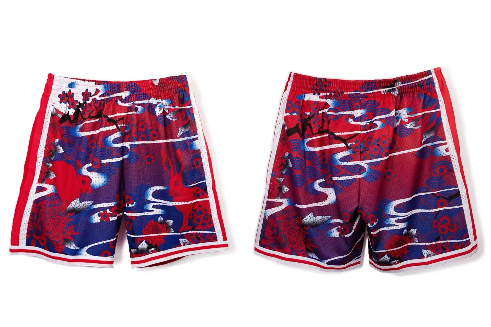 24-25 Summer Latest American Hot American Retro Basketball Shorts Fan Commemorative Edition Mesh Fans Fast Drying Breathable