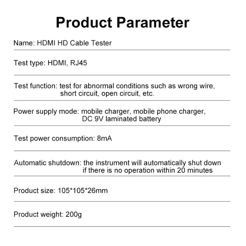 Multifunctional Network Cable Tester and Wire Line Finder for Industrial Control Elements