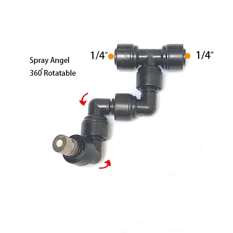 360 Adjustable Universal Spray Misting Nozzle Kit with 5M Hose For Garden Greenhouse Irrigation System Aquarium Reptile Humidity 3