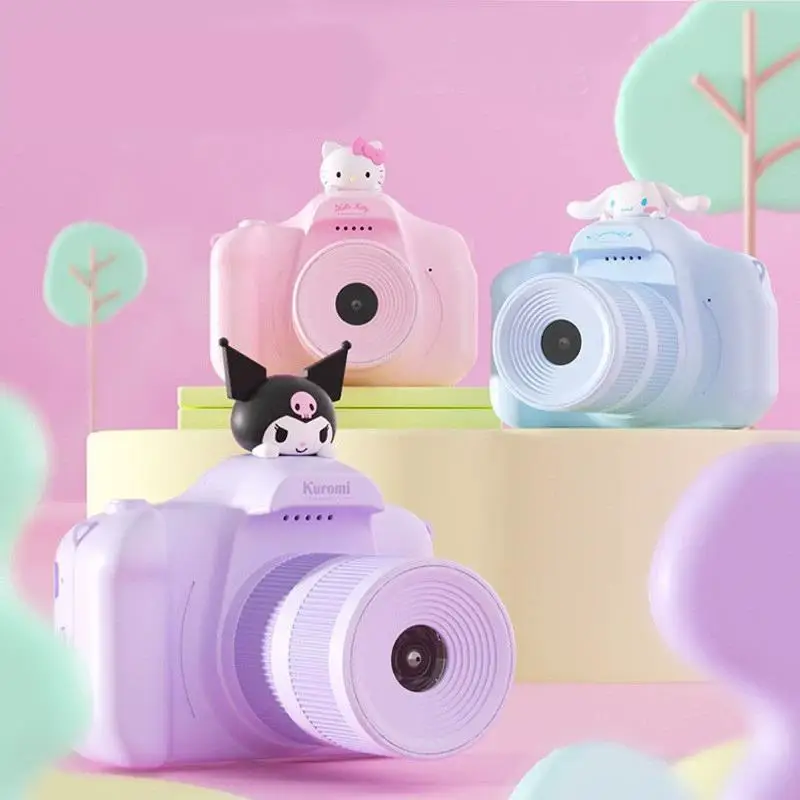 

Sanrio Kuromi Hello Kitty Cinnamoroll аниме детская двойная камера высокого разрешения Ccd цифровая мини камера многофункциональные детские игрушки