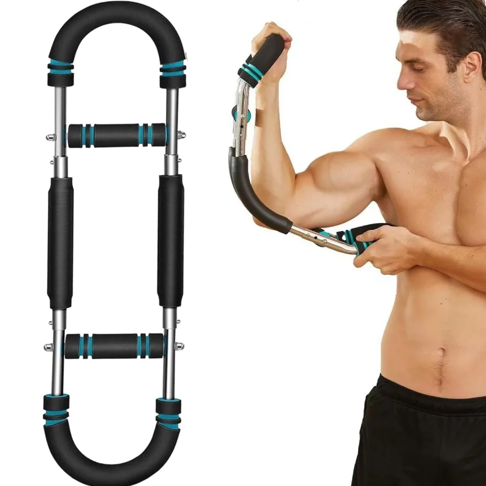 ZJchao Arm Power Exerciser - Spring Steel Resistance Bar 20-60KG For Forearm Training