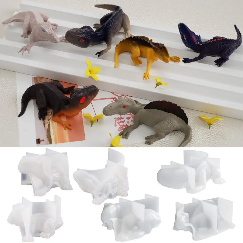 

3D Dinosaur Cub Pendant Silicone Mold DIY Emulation Dinosaur Baby Desktop Ornament Epoxy Resin Molds Holiday Gifts Making