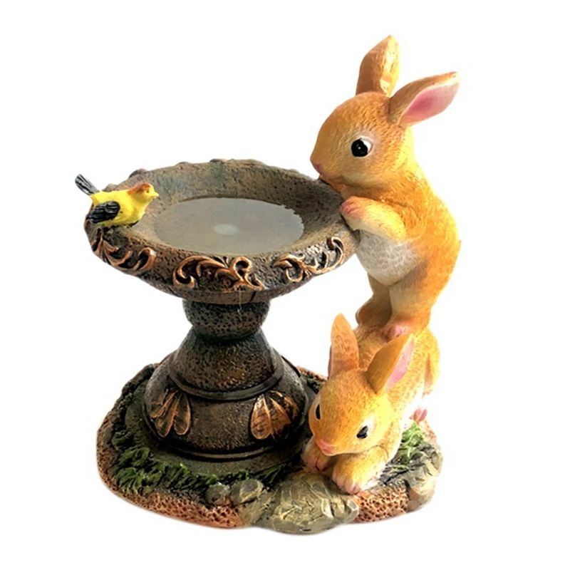 

Садовые статуи и фигурки BEAU-Rabbit, садовое искусство на открытом воздухе для всех сезонов, садовое украшение, садовые фигурки, уличный подарок