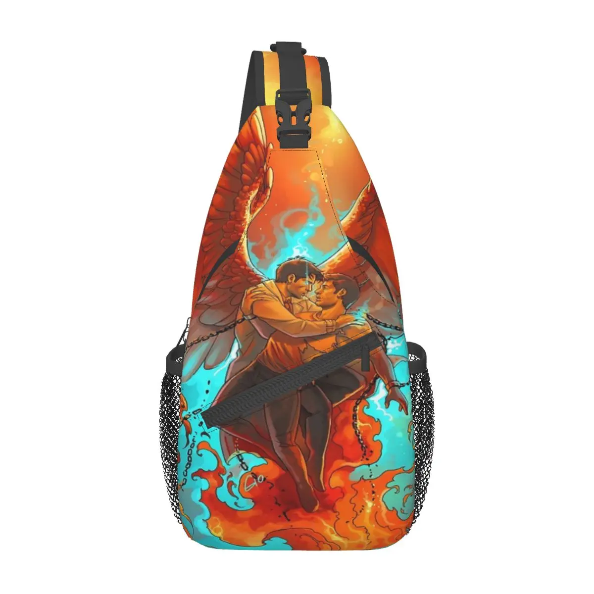 

The Bond Is Forged Chest Bag Retro With Zipper Mesh Bag For Office Cross chest bag Customizable