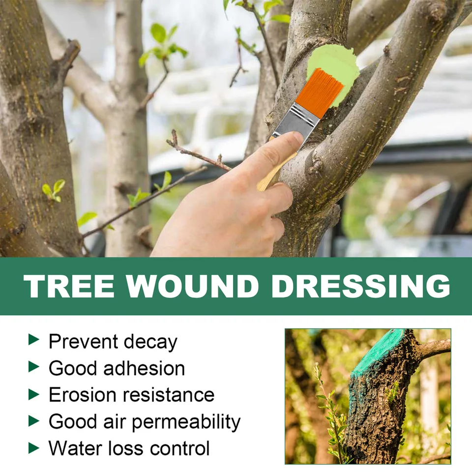 tree wound dressing Konload Sealer-500g Tree Wound for Damaged Trees Pruning Sealer. Bonsai Cutting Paste Tree Trunk Paint Protection Grafting Wax for Effective Tree Wound Repair-Brown Ideal for pruning Treekote Wound Dressing 32 oz.